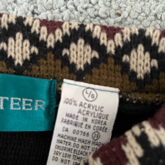 Vintage Patterned Sweater - Picture 3 of 3